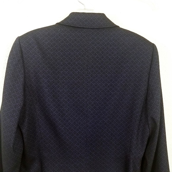 Tahari Women's Navy Blue French Shell Jacket Suit Coat Blazer - Picture 6 of 8